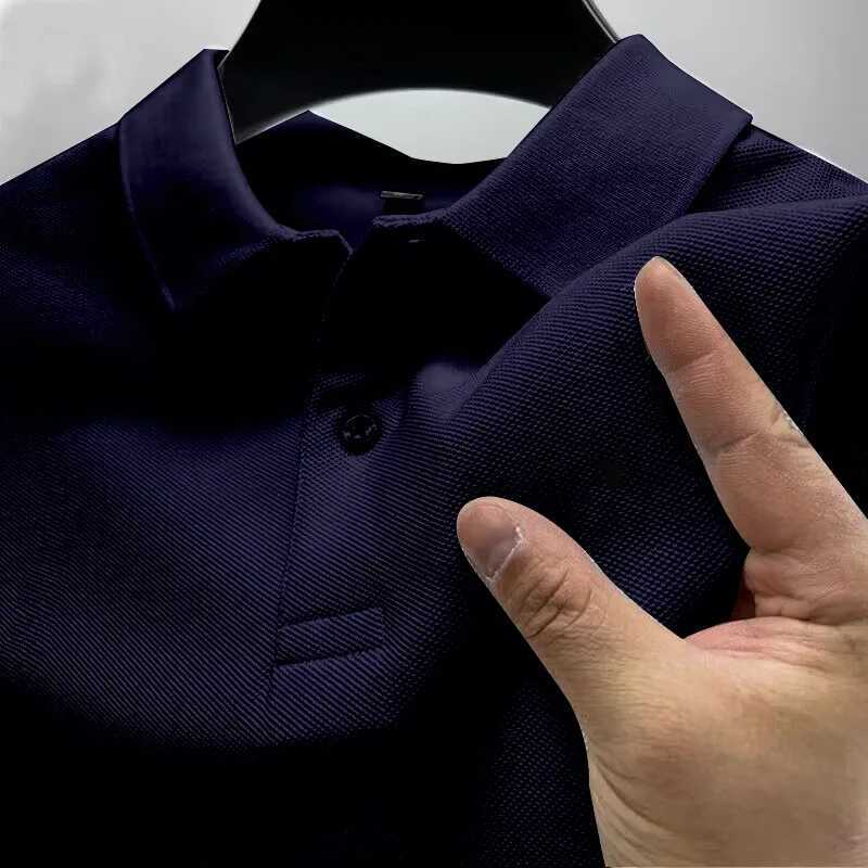 Hot selling fashion brand 2025 summer new polo shirt high-quality collar short sleeved casual printing business W250220