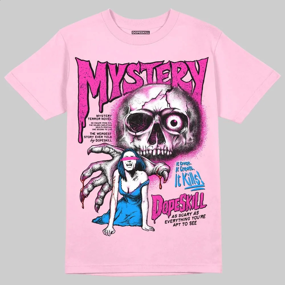 Womens Pink Collection DopeSkill T-Shirt The Mouth with No Droughts Graphic Crew Neck Printed 100% Cotton Y2K American Street Top 250221