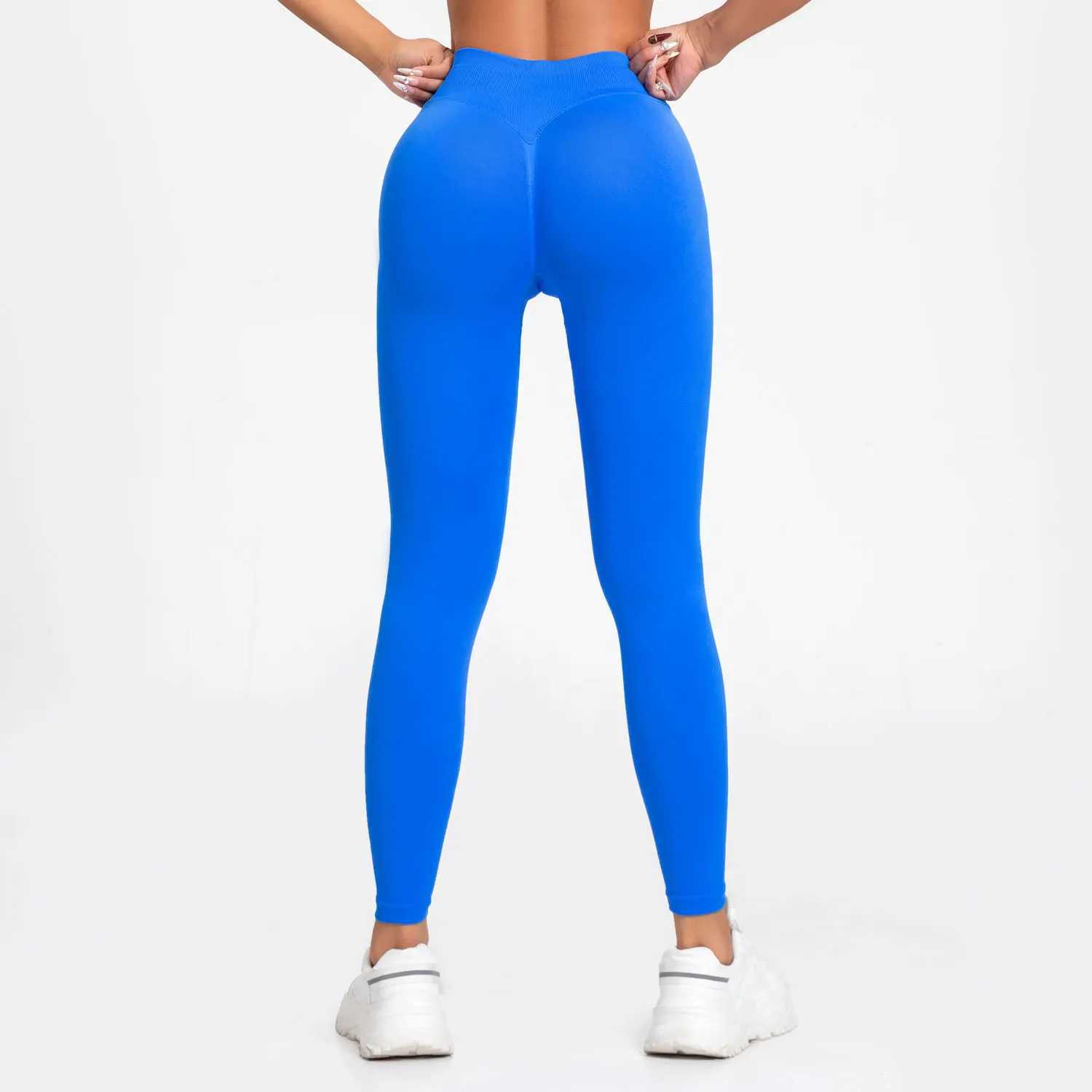 NCLAGEN Legging Impact Pants Seamless Sports Tight Womens Rib Fitness Clothing Yoga Squatting Anti Fitness Scrunch Bum M250220