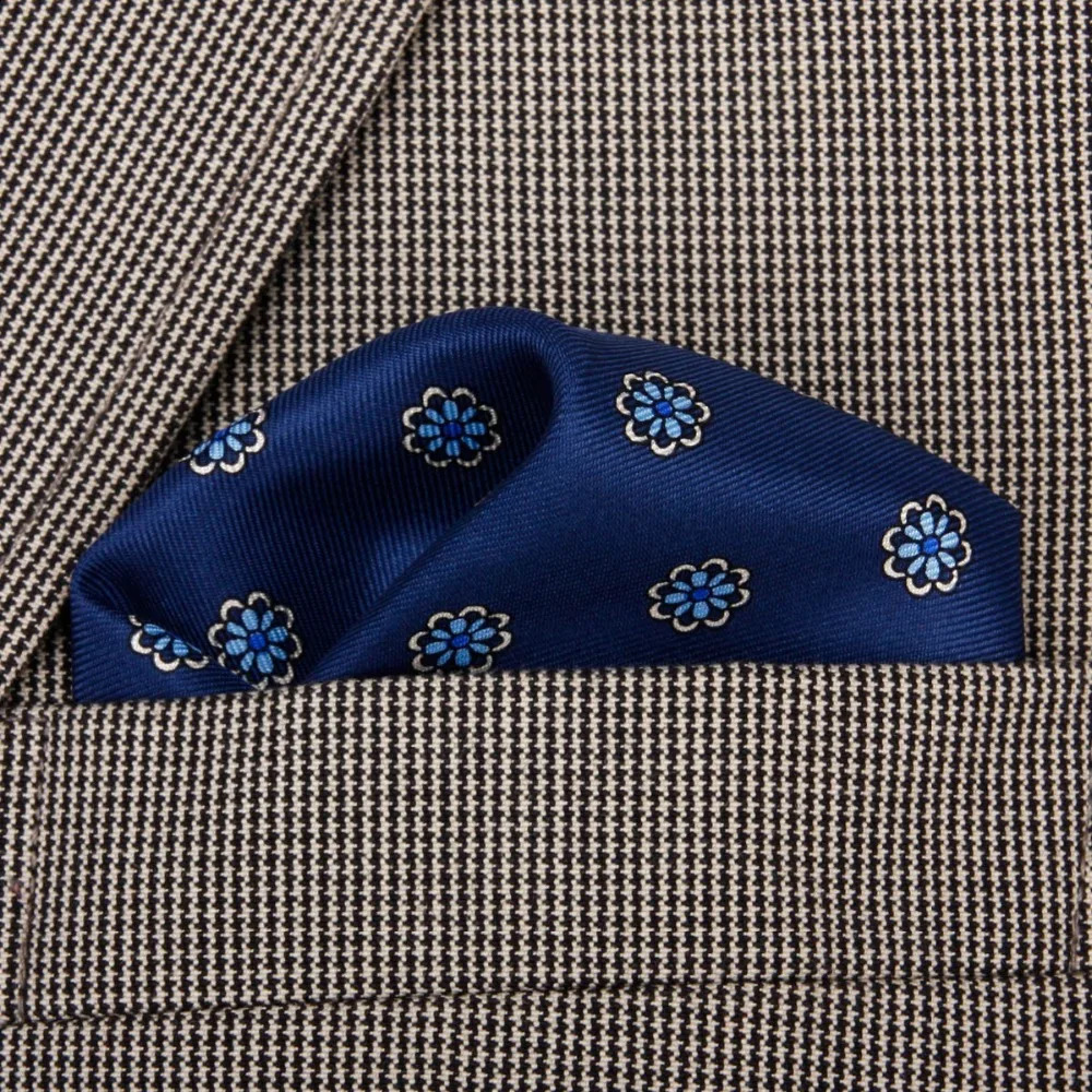 Collection 100% Natural Silk Hand Roll Handkerchief Pocket Square 250221