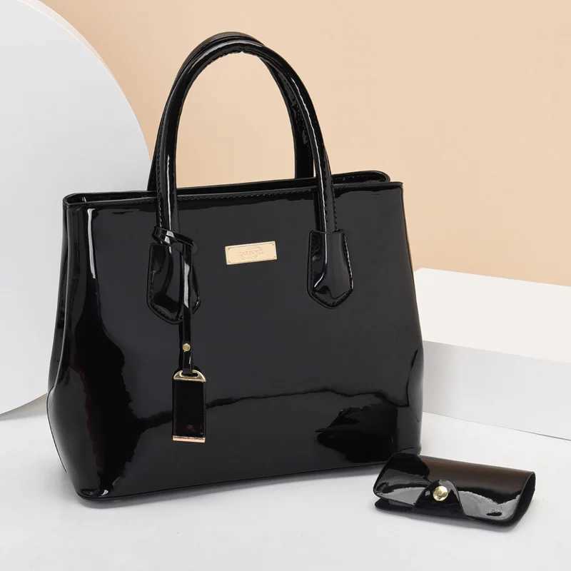 Women Handbags High Quality Patent Leather Womens Bag Fashion Shoulder bag Luxury Tote bag+card package Designer Messenger Bags Z250220