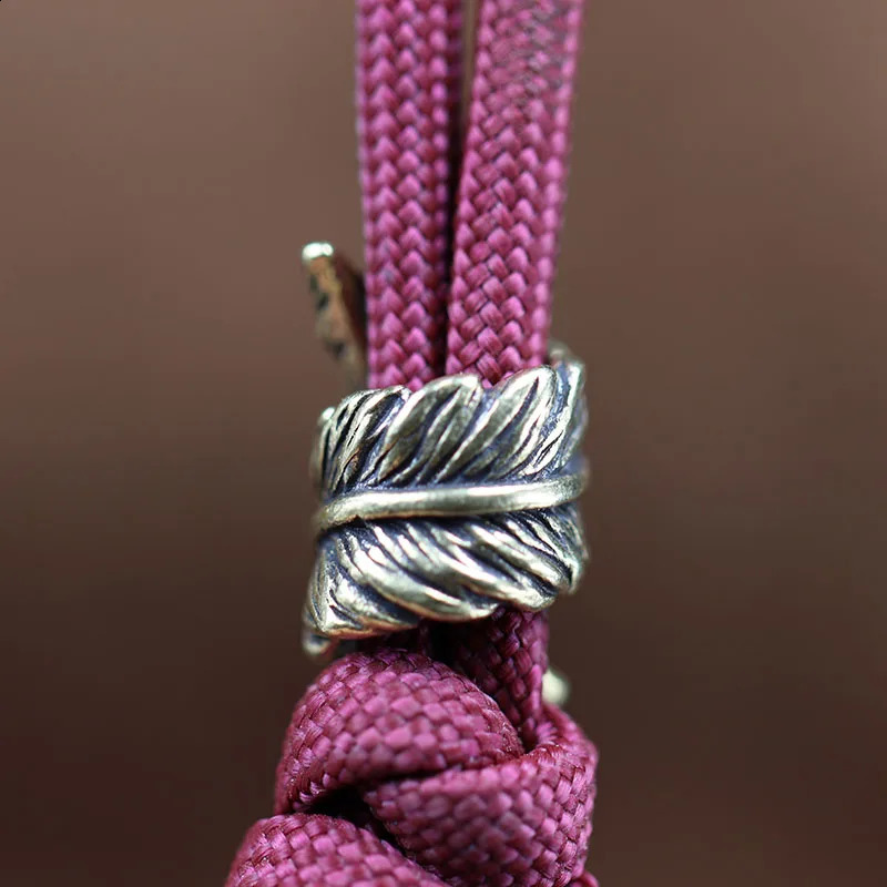 Plume Brass Knife Beads EDC Outdoor DIY Paracord Woven Bracelets Accessories Lanyard Pendants Umbrella Rope Flashlight Hangings 250213