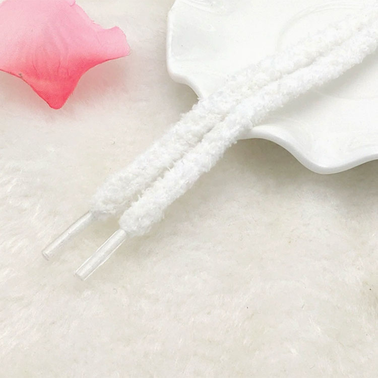 New Cute Hairy Soft Pink White Black Shoelace 100/120/140/160cm Women Men High-top Canvas Flat Shoes Laces Accessories