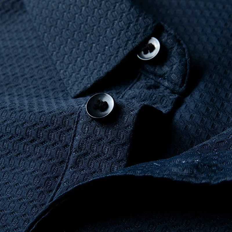 Ice silk summer mens short sleeved polo shirt mens cool polo shirt breathable solid polo shirt lightweight lapel mens shirt W250220