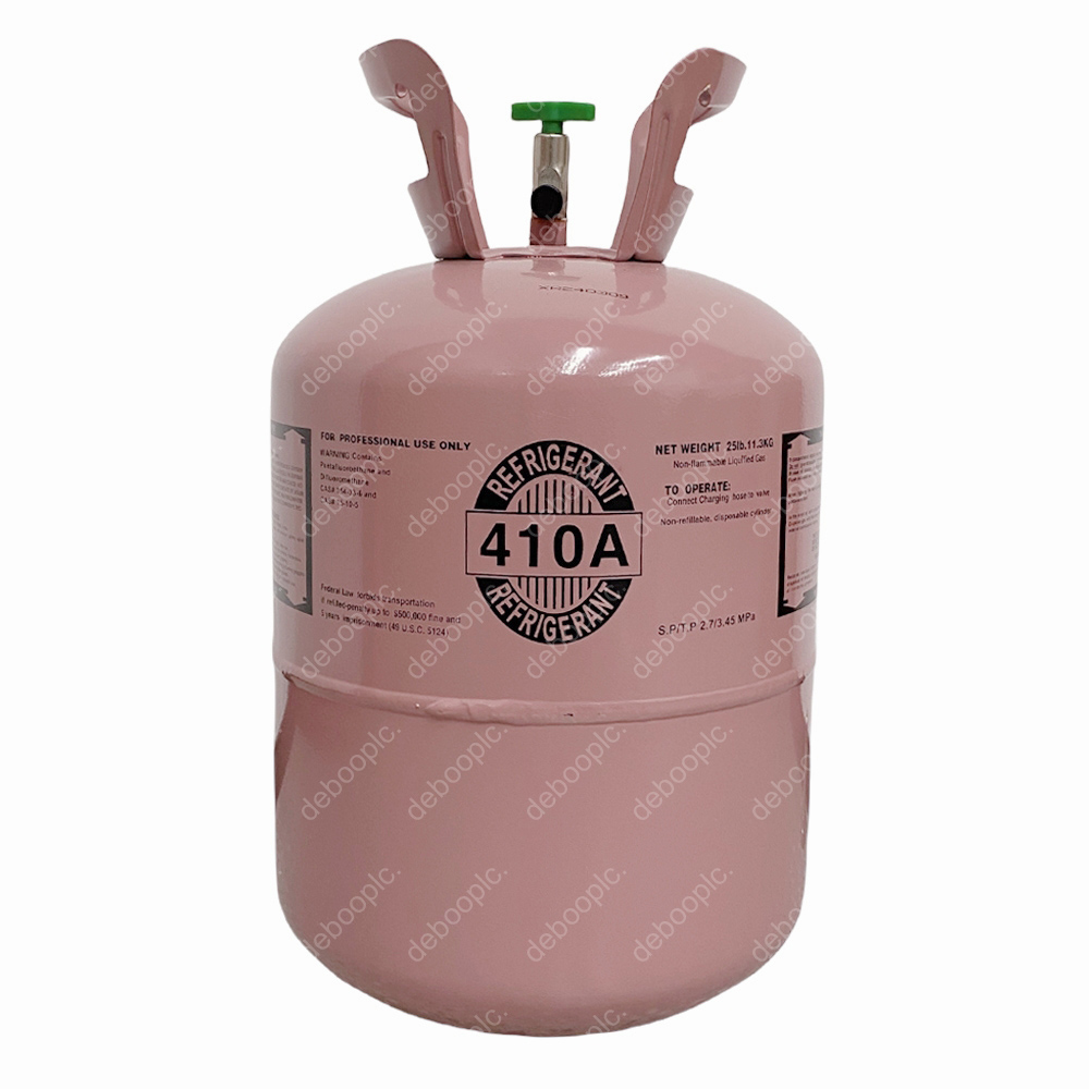 25Lb R410A Refrigerant Freon Steel Cylinder Packaging For Air Conditioners Fast Shipping