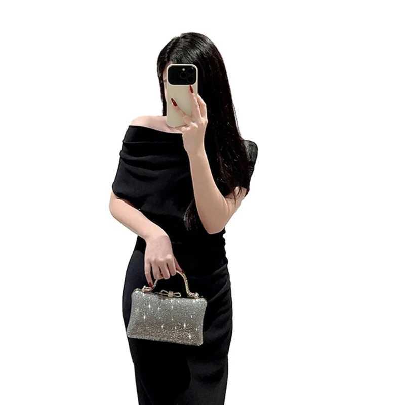 E74B Fashionable Party Purse Evening Bag Crossbody Handbag with Shoulder Chain for Formal and Casual Occasions Z250220