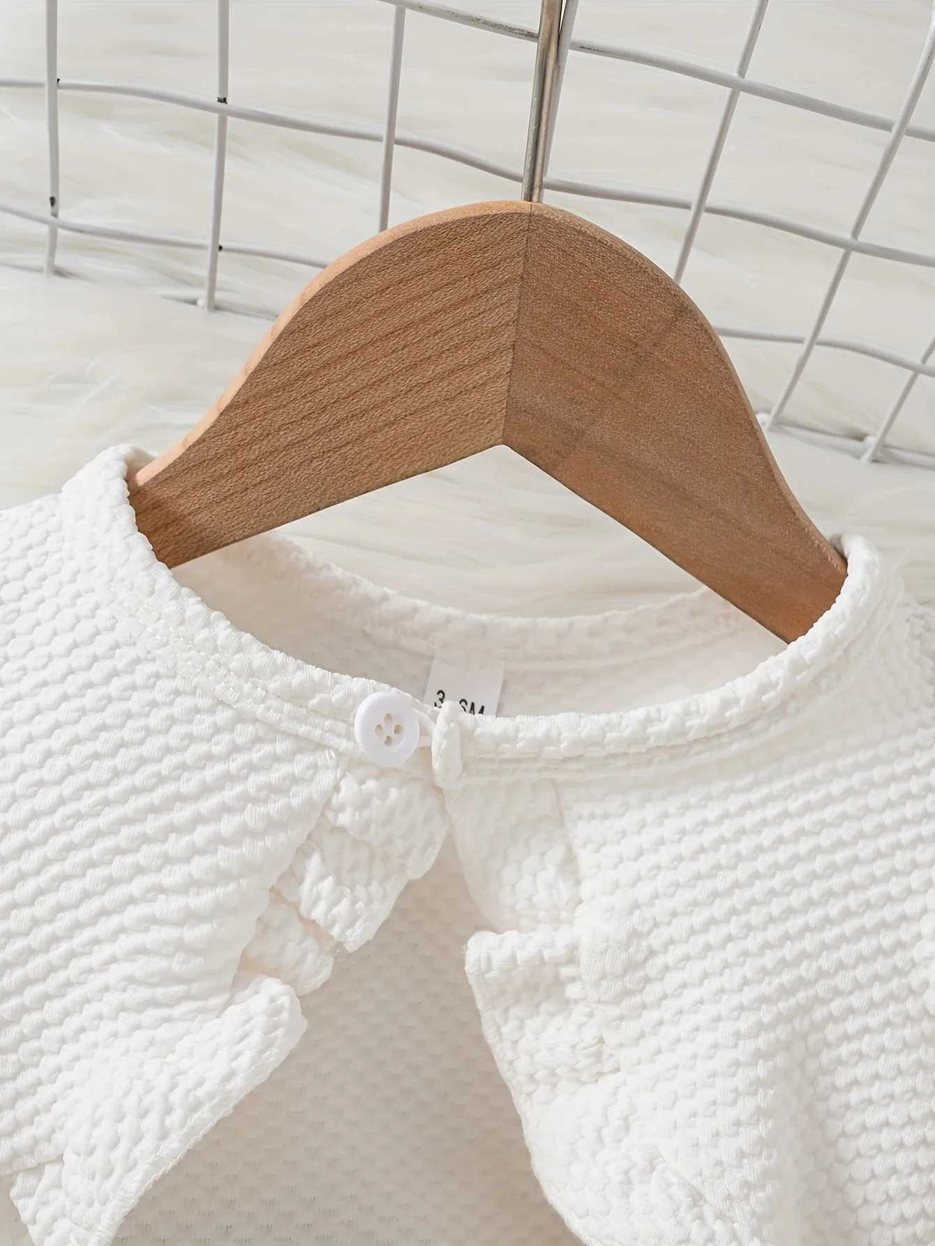 0-3 year old babies toddlers girls infants cute and sweet summer waist flower vests mesh dresses+same color jackets and hair accessories X250220