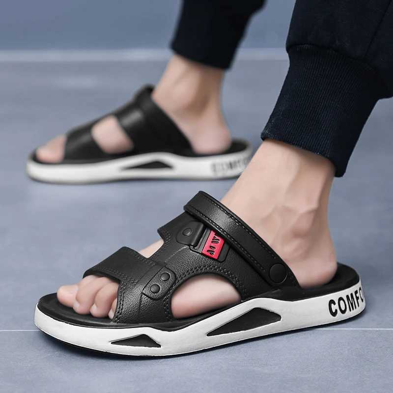 New Arrival Mens slippers summer new EVA lightweight adult thick soled beach shoes anti slip open toe outdoor sandals T250220