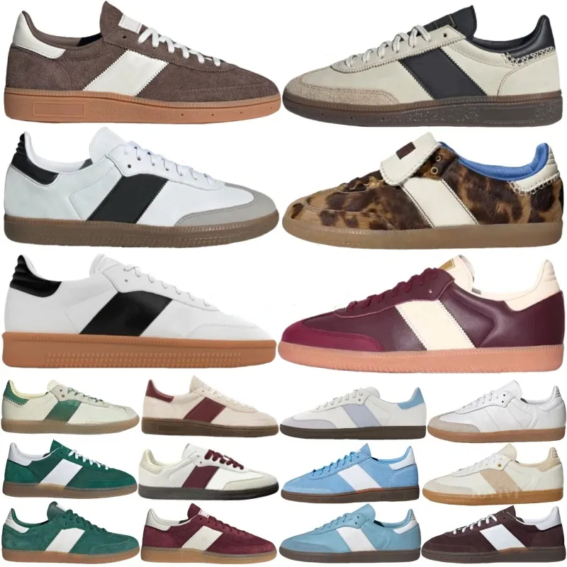 With box Designer Shoes Vegan Platform Mens Womens Sneakers Navy Sier Pink Green Brown Blue Cardboard White Core Gum Pony Leopard OG Shoe Sports Trainers