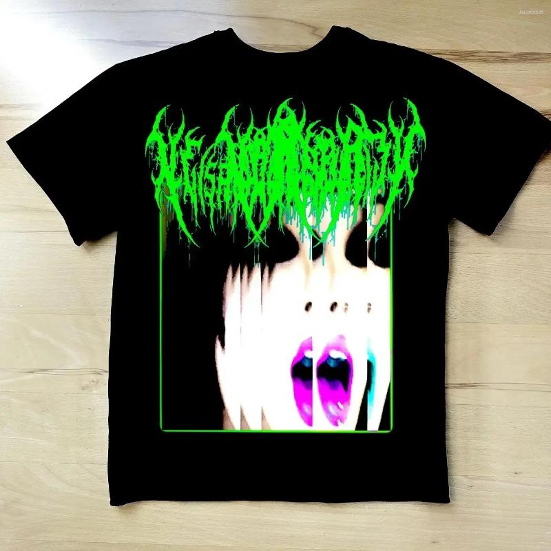 Men's T Shirts Harajuku Drolandmiller Print Graphic Cotton Tops Retro Men Women Goth Style Short Sleeve Streetwear