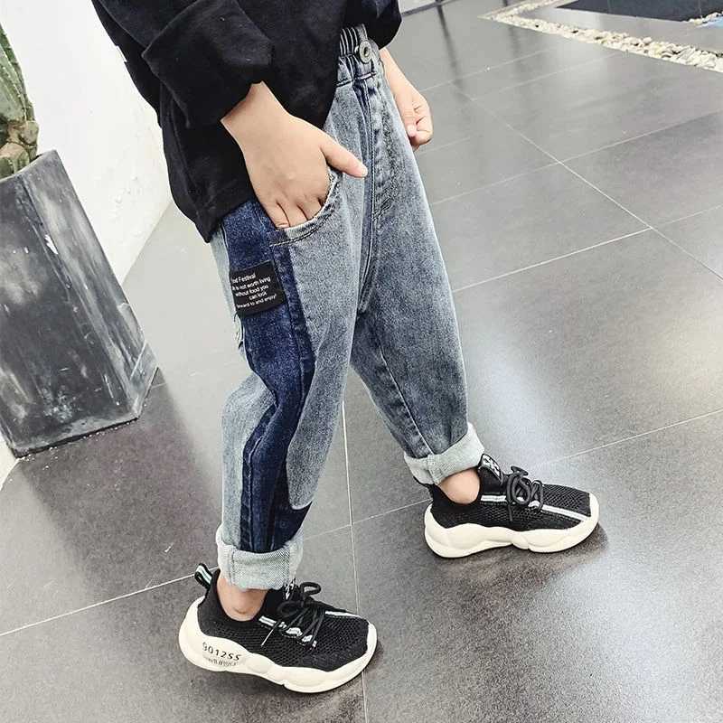 IENENS 5-13Y Kids Boys Clothes Skinny Jeans Classic Pants Children Denim Clothing Long Bottoms Baby Boy Casual Trousers Z250220