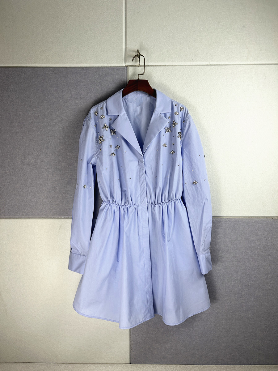 Blouses Spring Fashion Streetwear Epaulet Shoulder Diamonds Beading Blouse Women Blusas Lady Shirt Top 210225