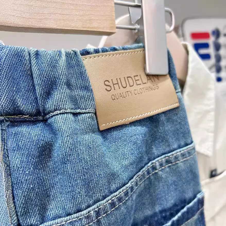 2-10 Years Students Denim Pants For Boys Spring Autumn Solid Color Embroidery Kid Boys Trousers Handsome Children Boys Jeans Z250220