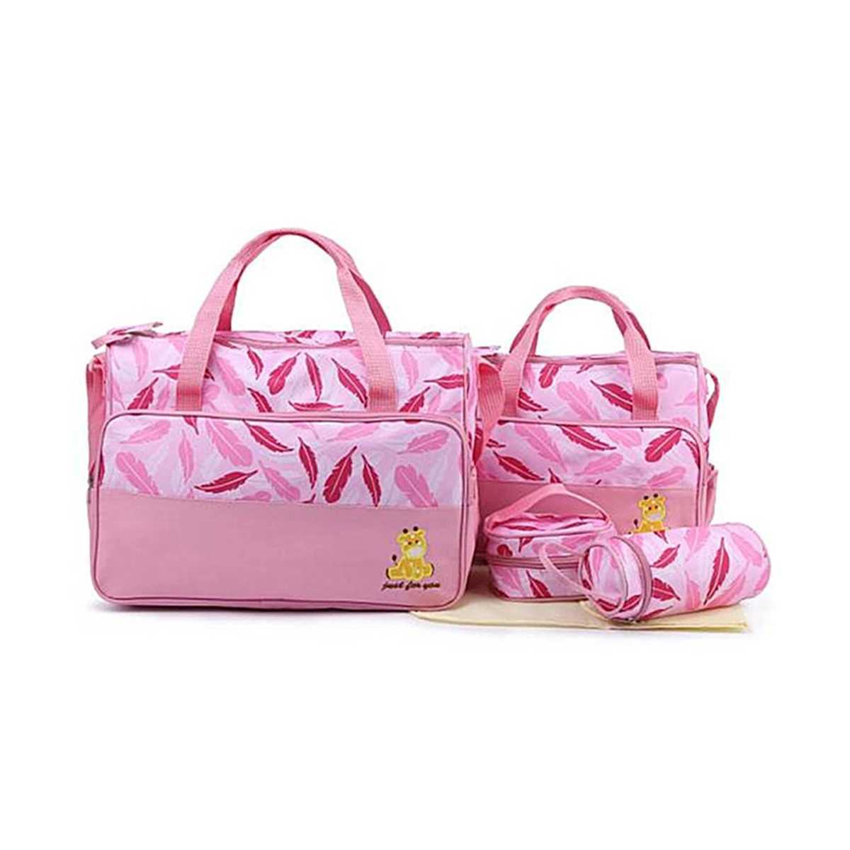 Mommy Bag Five Piece Set Multi functional Large Capacity Single Shoulder Oblique Straddle Bag Mommy Bag Urinary Cloth Bag X250220
