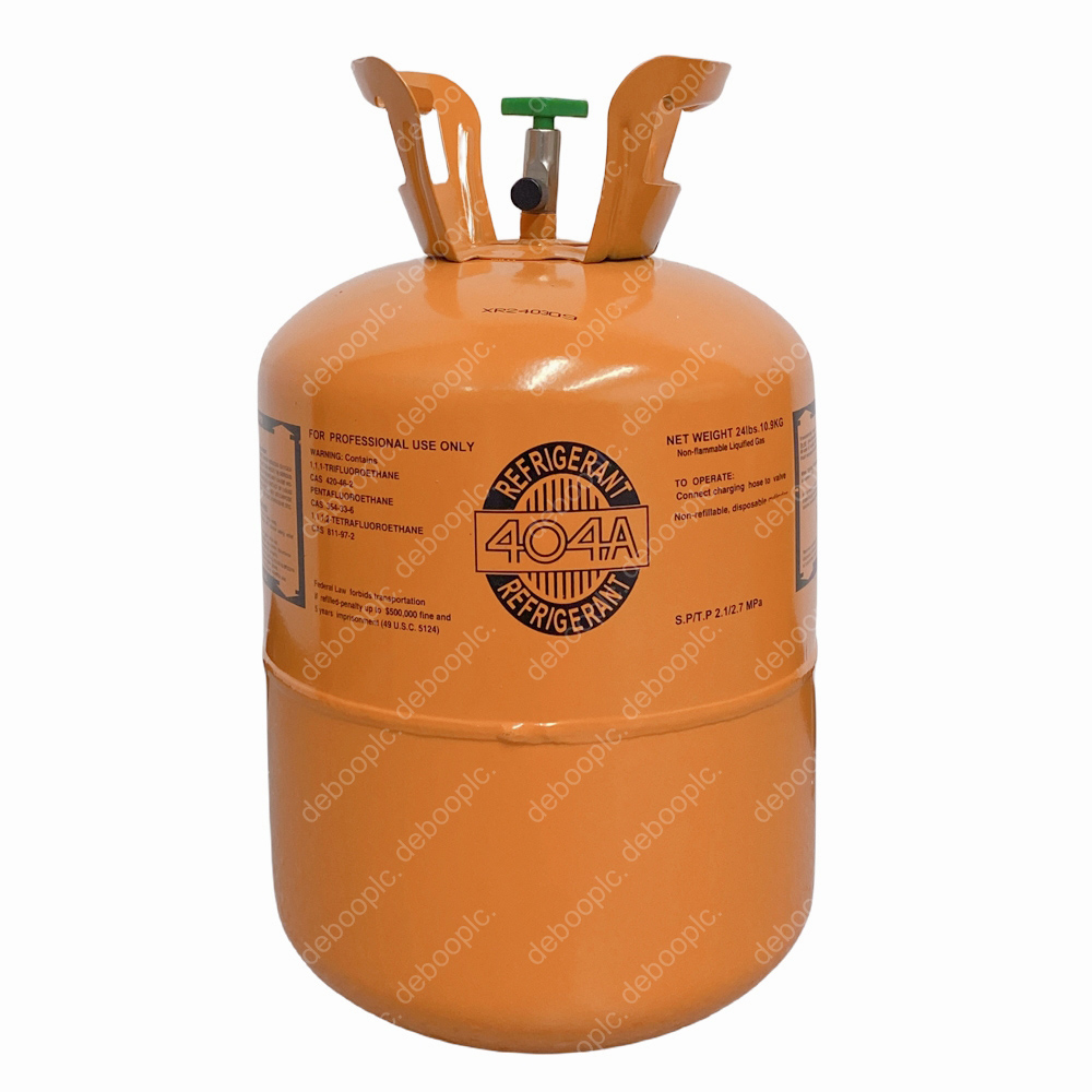 (In Stock) R404A Refrigerant Tank Cylinders for Refrigeration Equipment 24Lb