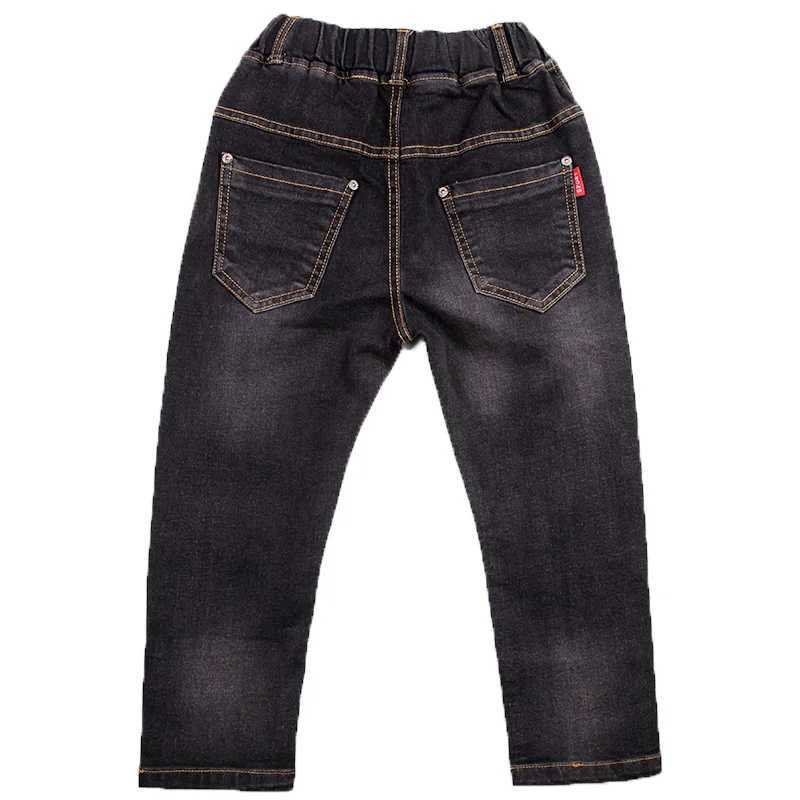 4-18T Boys Jeans 2024 New Spring/Summer/Autumn Teen Loose Elastic Casual Solid Childrens Clothing Jeans Z250220