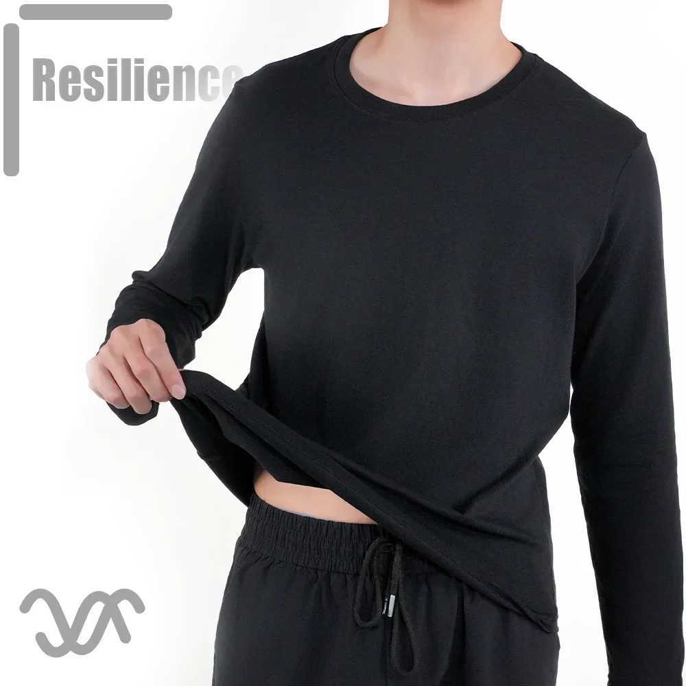 3pcs Mens Long Sleeve T Shirt Cotton Casual O Neck Spring High Quality Male Solid Tee Tops Classic Man Clothes T shirts Everyday W250220