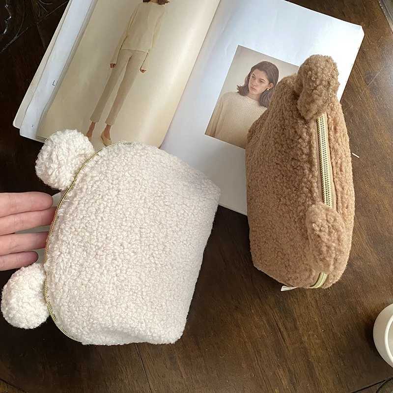 Cute Plush Mommy Bag Clutch Purse Handbags Portable Shell Storage Bag Womens Cosmetic Bag Travel Storage Bags X250220