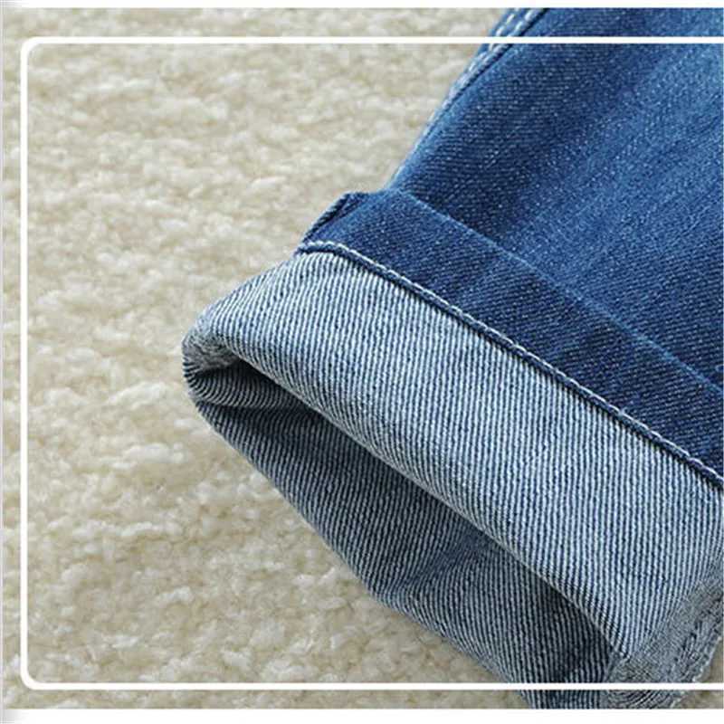 Kids Boys Jeans Classic Solid Design Children Denim Pants Spring Autumn Casual Elastic Waist Trousers 2 To 14 Years Clothes Z250220