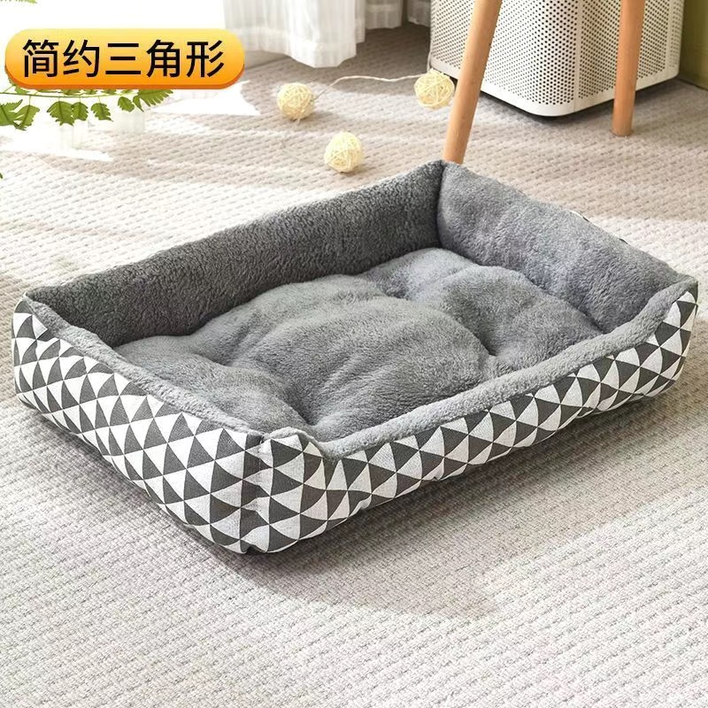 2026 New Kennel Warm Four Seasons General Autumn Can Be Removed And Washed Cat Golden Fur Large Medium-Sized Small Dog Kennel Winter Free Shipping