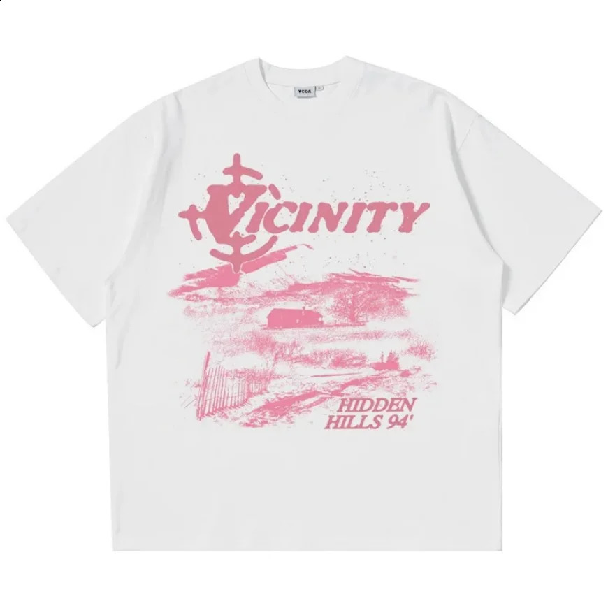 Streetwear Mens TShirts Oversized Cotton Korean Fashion Vintage Graphic Y2k Tops Short Sleeve Tees Harajuku Aesthetic Clothing 250214
