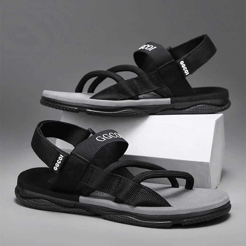 New Arrival Men Beach Sandals Slip On Flats Slippers Sandals Men Sandals Men Gladiator Casual Sandals Rope Male Summer Beach Shoes T250220