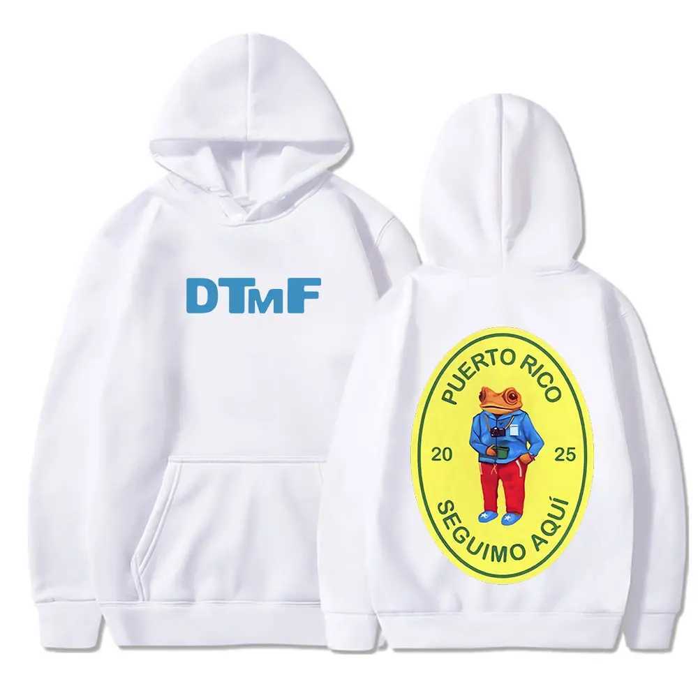 DTMF Deb Tirar M s Fotos 2025 New Album Hoodies Bad Rabbit Singer Printed Sportswear Mens Womens Zipper T-shirt X250220