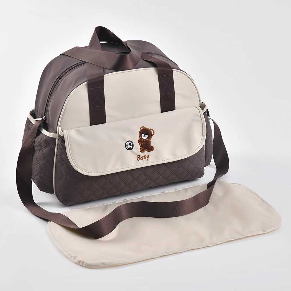 New Fashion Cartoon One Shoulder Mommy Bag Multi functional Large Capacity Diagonal Straddle Mommy Bag Handheld Urinary Bag X250220