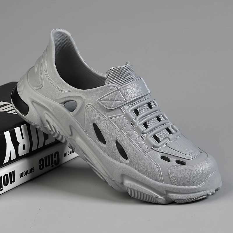 New Arrival Mens Summer Sandals EVA Hole Shoes Garden Shoes Fashionable and Lightweight Beach Shoes Anti slip and Odor Resistant Work Shoes T250220