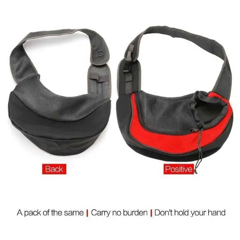 Dog Travel Bowls Bags Portable Pet Dog Bag Pet Cat Puppy Waist Bags Adjustable Soft Mesh Dog Cat Carrier Bags Crossbody Kittens and Dogs Bag H250220