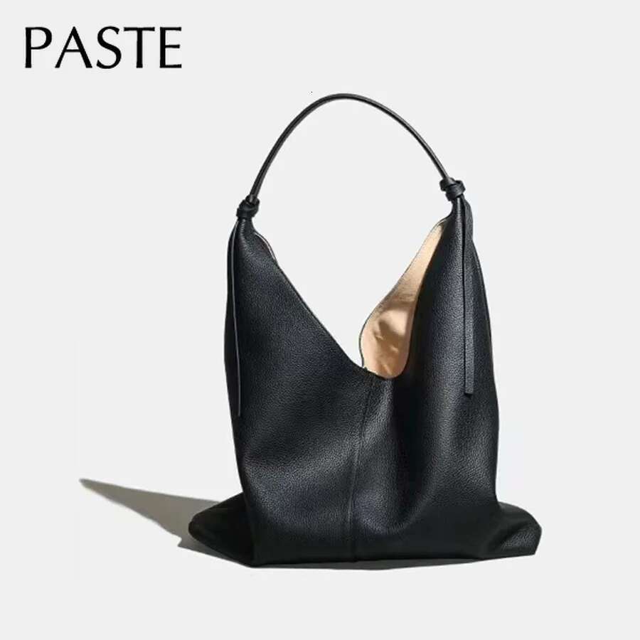 2025 Fashion Huge Soft Travel Tote Hasp Open Big Capacity 100% Natural Cow Leather Women Handbag High Quality One Shoulder Bag