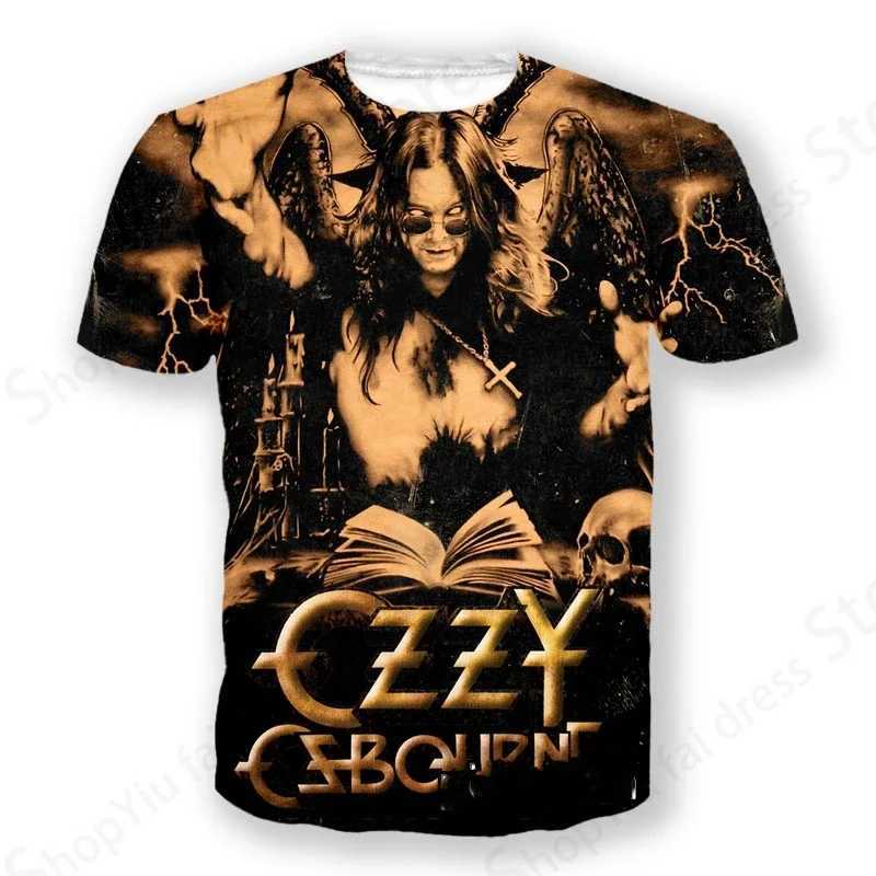 Rock Band T Shirt Ozzy Osbourne 3d Printed Tshirt Men Women Fashion T-shirt Hip Hop Tops Tees Graphic T-shirts Men Clothes Kids W250220