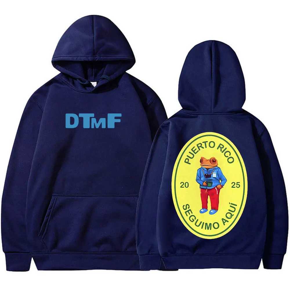 DTMF Deb Tirar M s Fotos 2025 New Album Hoodies Bad Rabbit Singer Printed Sportswear Mens Womens Zipper T-shirt X250220