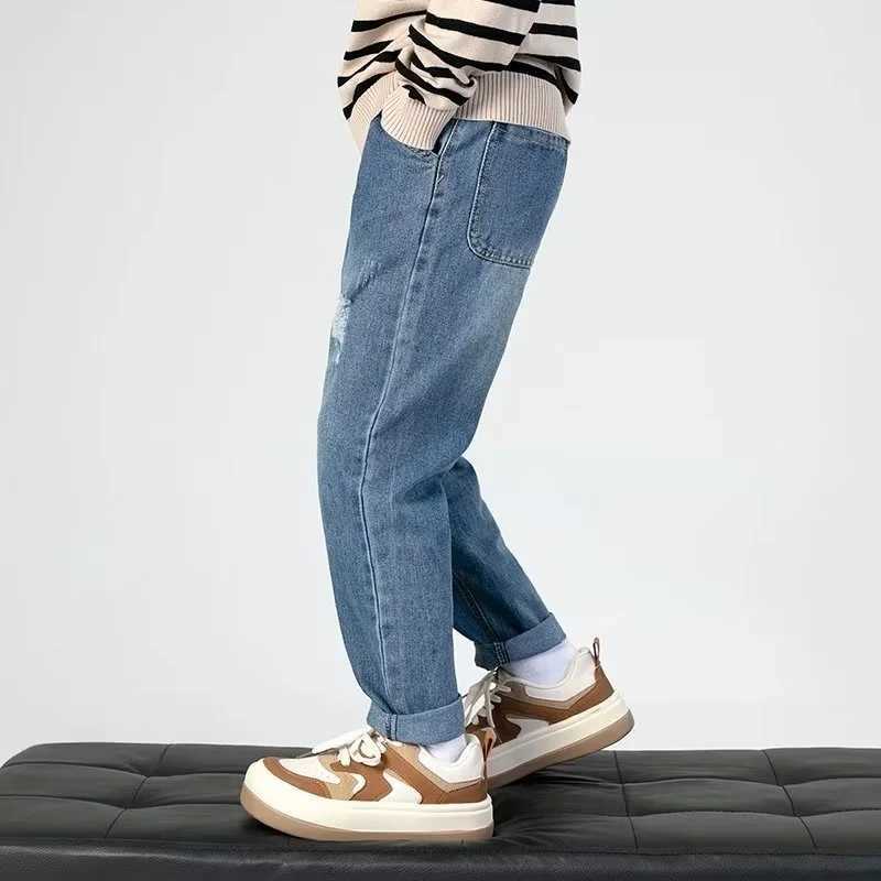 Kids Jeans Skinny Jeans Kids Clothes Boy Summer Pants Childrens Pants From 8 To 12 Years Ripped Jeans For Boys Childrens Jeans Z250220