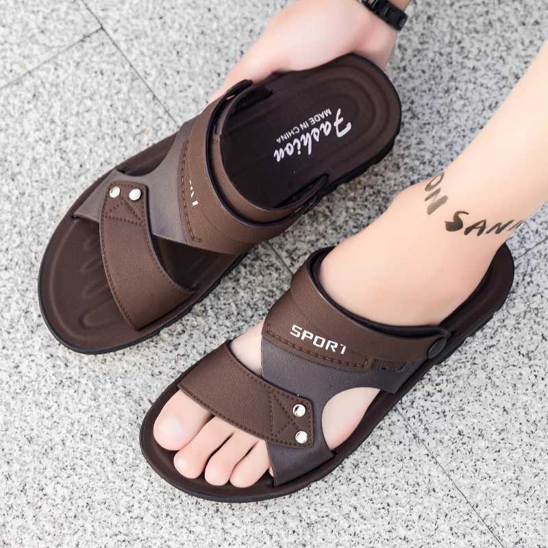 New Arrival Fashion Sandals Men Summer Slip On Casual Slippers Outdoor Beach Shoes Male Classic Mens Sandals Slippers T250220