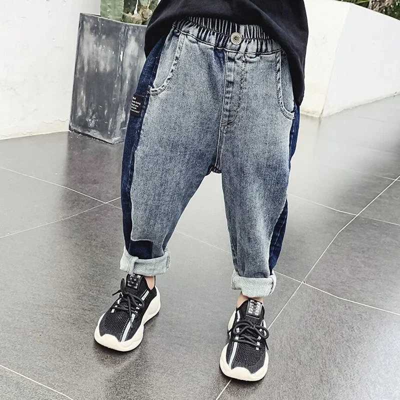 IENENS 5-13Y Kids Boys Clothes Skinny Jeans Classic Pants Children Denim Clothing Long Bottoms Baby Boy Casual Trousers Z250220