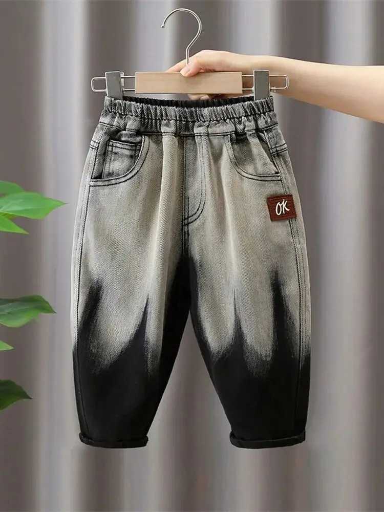 Baby Boy Jeans Spring and Autumn Childrens Rascal Handsome Casual Pants Kids Trousers Z250220