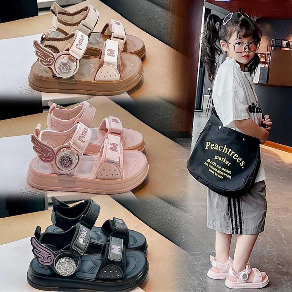 2025 Summer Childrens Sandals New Designer Girls Sandals PU Leather Waterproof Boys Beach Shoes Sports SandalsXJ250221