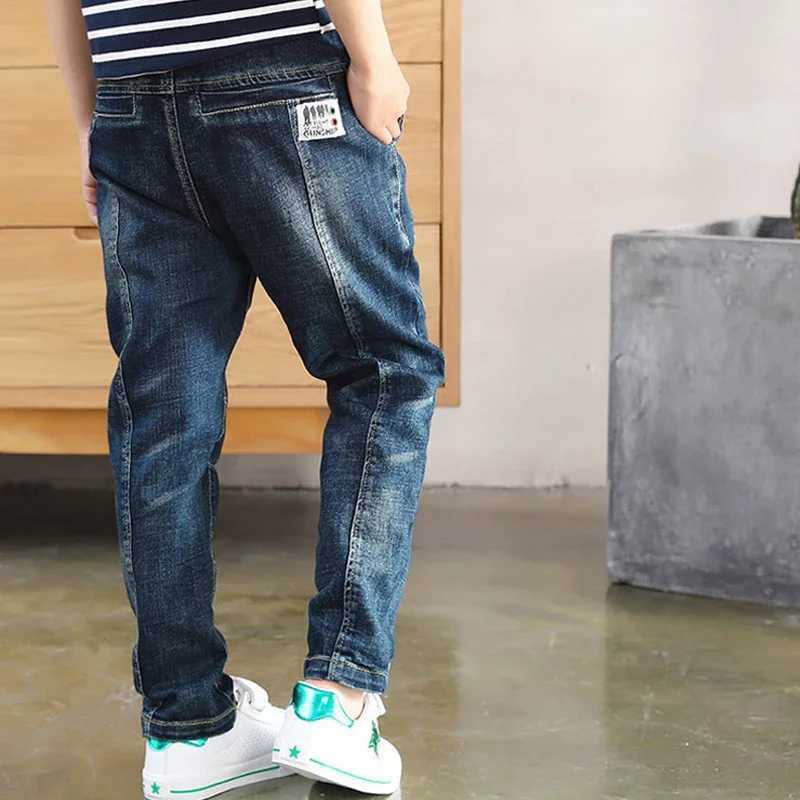 IENENS Jeans For Boys Clothes Kids Cowboy Sports Pants Children Denim Trousers Clothing Boy Bottoms Size 4 5 6 7 8 9 10 11 12 Z250220