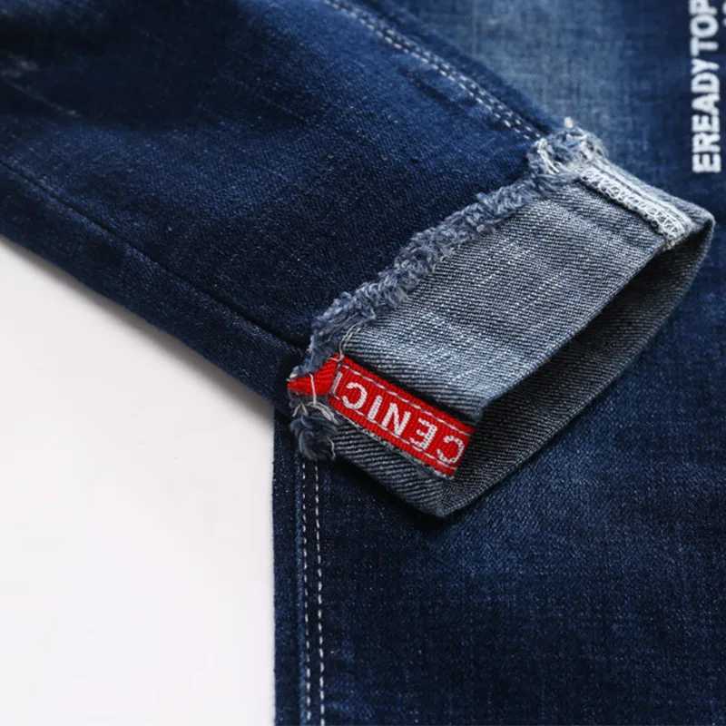IENENS autumn boys dry jeans childrens jeans spring ultra-thin jeans young boys jeans Trouser elastic waist pants 5-13Y Z250220