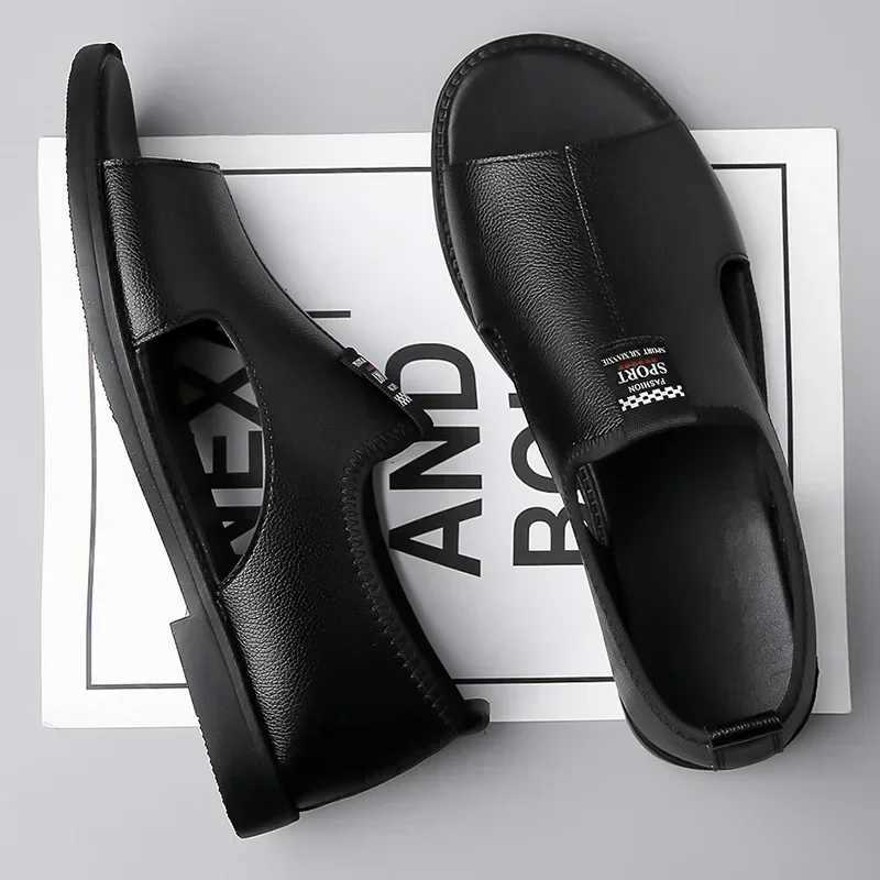 New Arrival Man Sandals Designer FAshion Leather Casual for Men Summer Comfortable Beach Slippers Outdoor Non-slip Men Sandals T250220