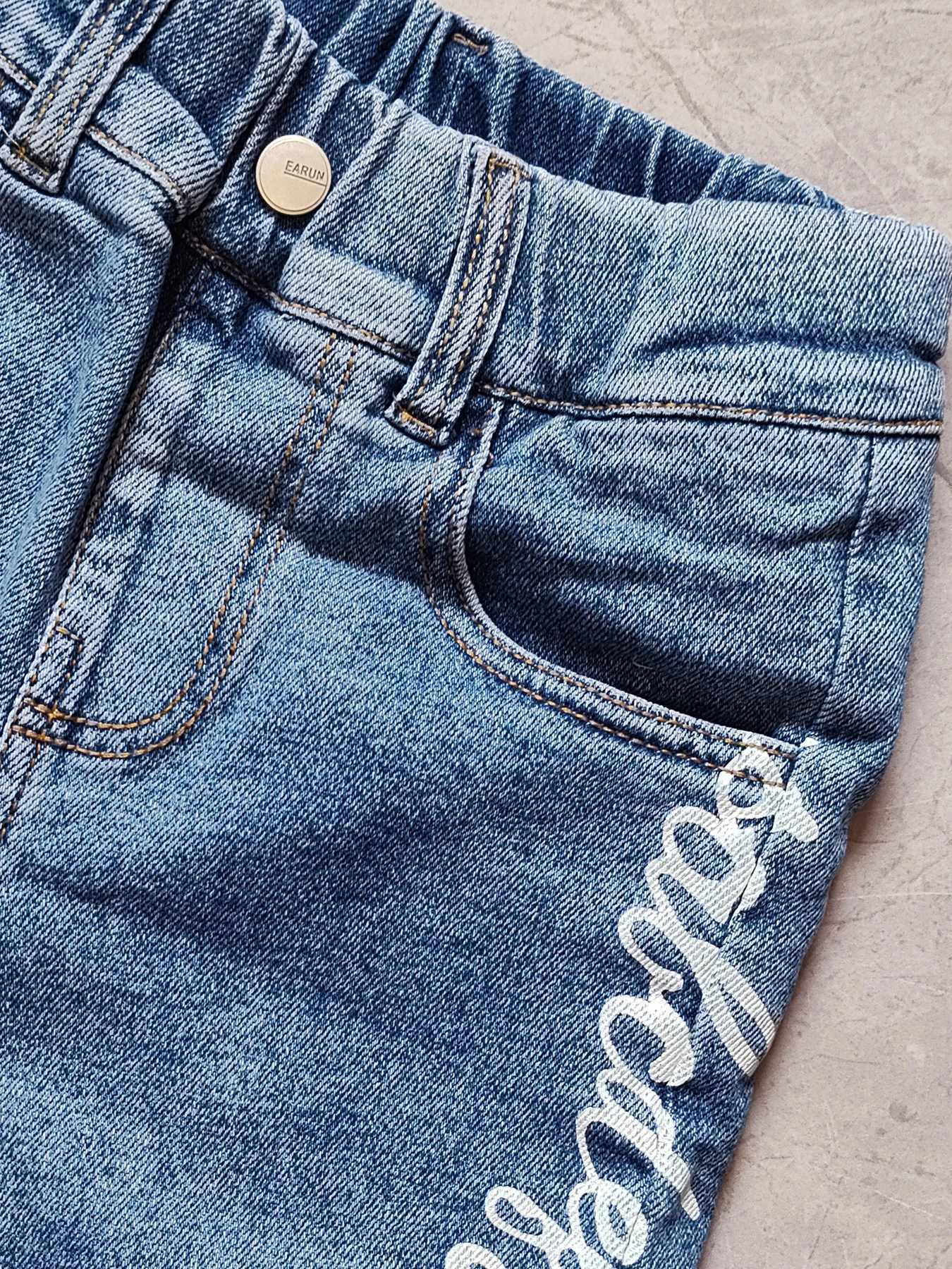 4-11 Year Old Childrens Jeans Casual Trouser Elastic Waist Childrens Jeans Z250220