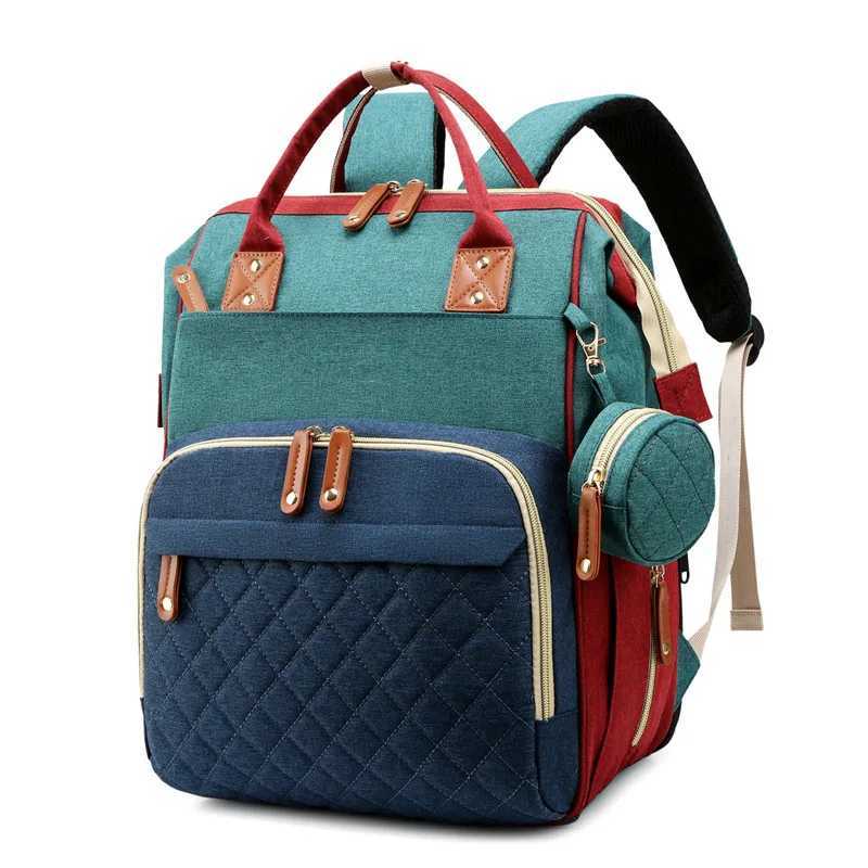 Folding mother bag lightweight folding baby crib large capacity baby backpack mothers outdoor bag portable baby stroller bag X250220