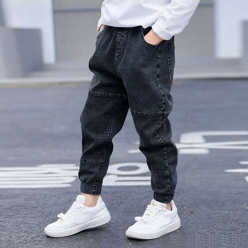 IENENS Kids Boys Jeans Baby Clothes Classic Pants Children Denim Clothing Infant Boy Casual Bowboy Bottoms Trousers 4-11 Years Z250220