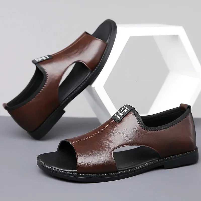 New Arrival Man Sandals Designer FAshion Leather Casual for Men Summer Comfortable Beach Slippers Outdoor Non-slip Men Sandals T250220