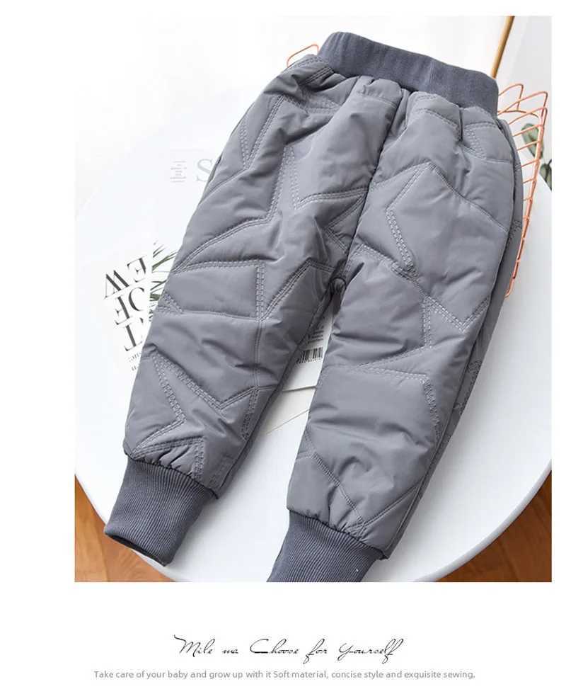 Kids Jeans Time-limited 2023 New Baby Boys Clothing Thicken Winter Warm Cashmere Children Pants Wild Little Feet 1-6y Z250220