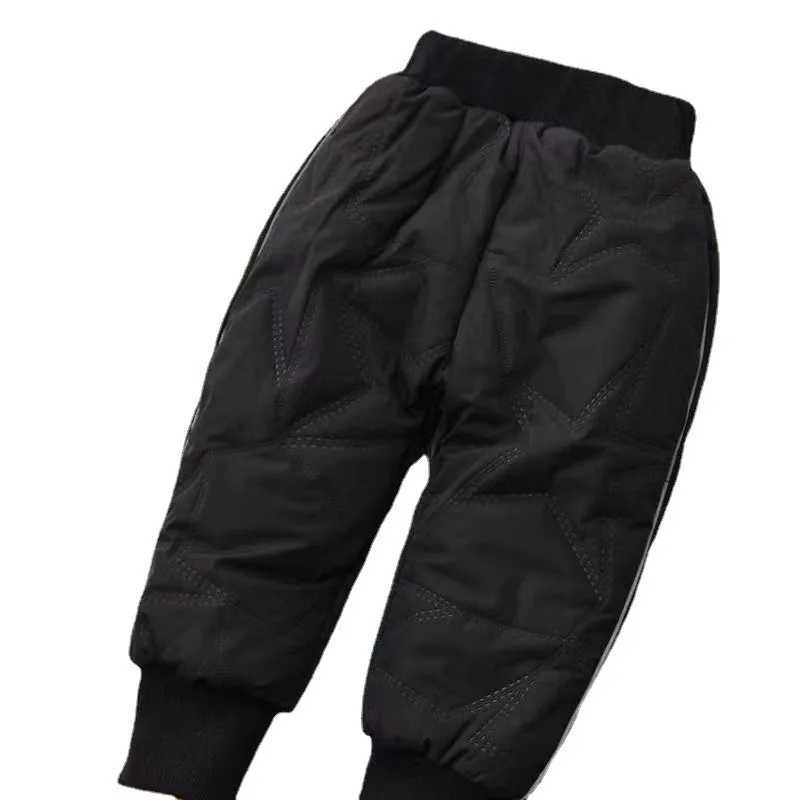 Kids Jeans Time-limited 2023 New Baby Boys Clothing Thicken Winter Warm Cashmere Children Pants Wild Little Feet 1-6y Z250220