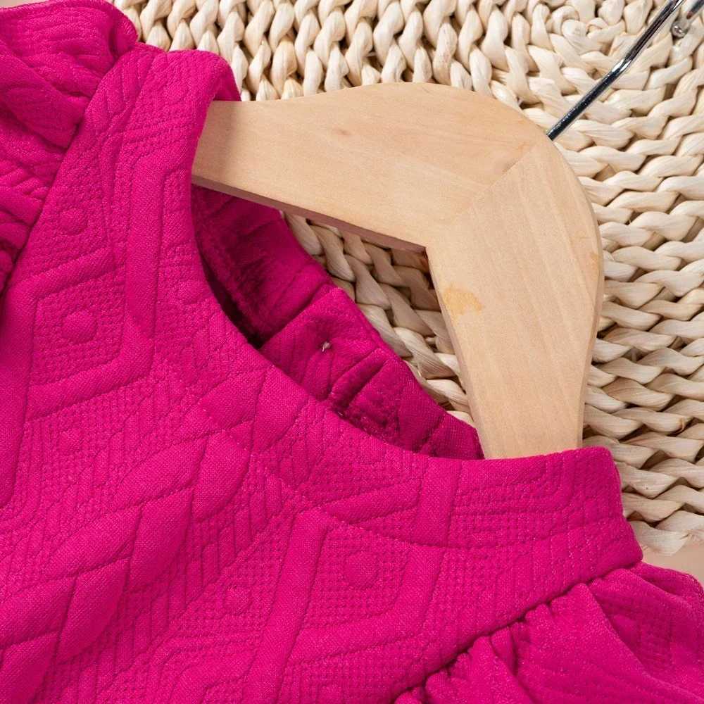 Winter new baby dress solid color ruffled 0-2Y childrens casual dress princess dress girl dress birthday gift X250220