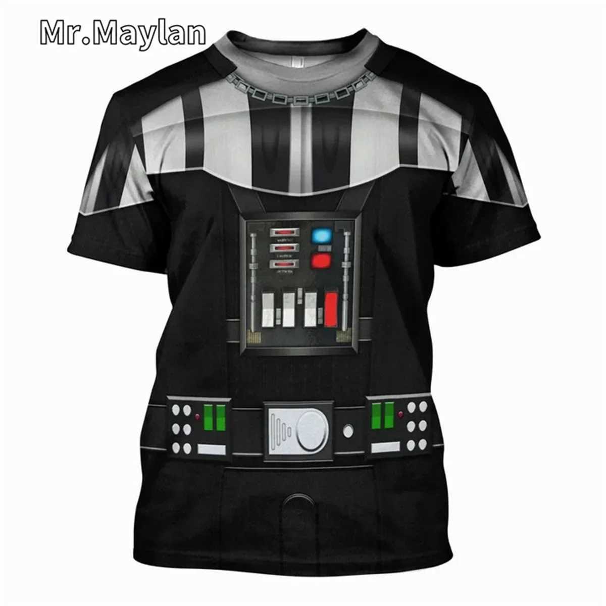 Darth Vader Cosplay Costume Tshirt 3D Full Printed Men T shirt New Fashion Short Sleeve Shirt Summer Streetwear Unisex Tee Tops W250220
