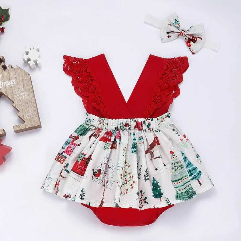 Baby Girl Dress New 2-piece Red Flower Baby Clothing Newborn Girl Lace Dress Princess Skirt Clothing 0-24M Princess Dress X250220